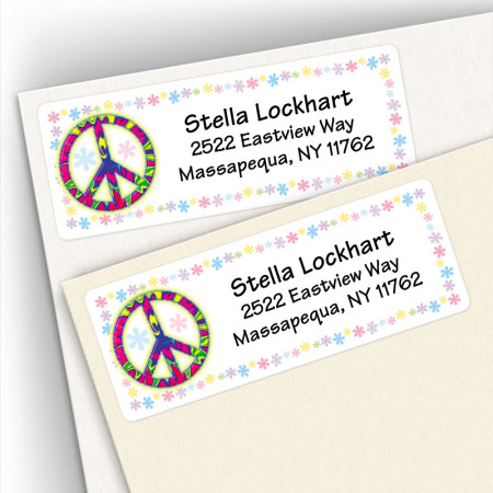 Peace Sign Address Labels