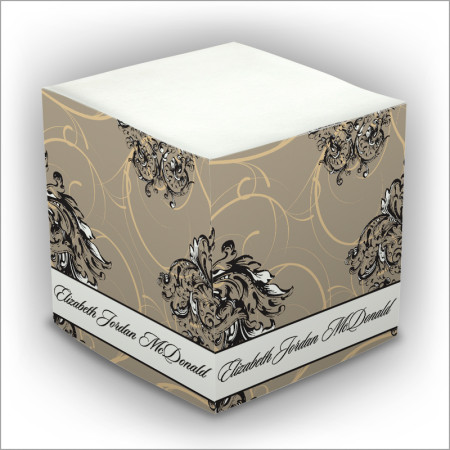 Personalized Self Stick Memo Cubes - Style 10