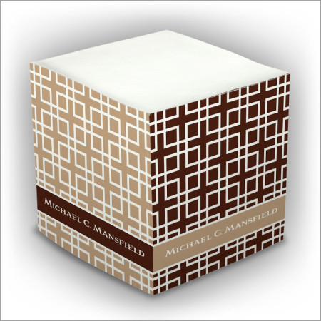 Personalized Self Stick Memo Cubes - Style 11