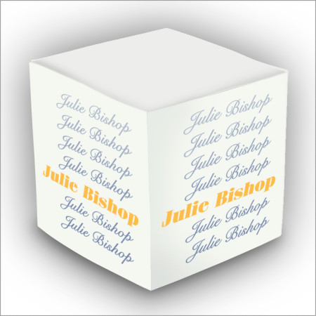 Personalized Self Stick Memo Cubes - Style 12