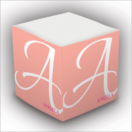 Personalized Self Stick Memo Cubes - Style 14