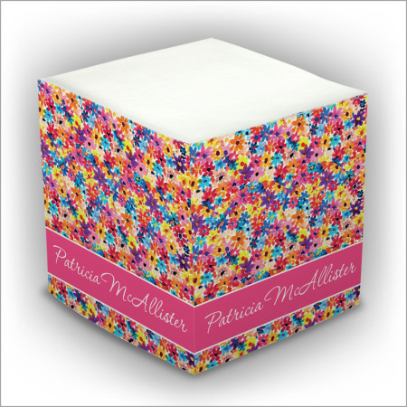 Personalized Self Stick Memo Cubes - Style 2