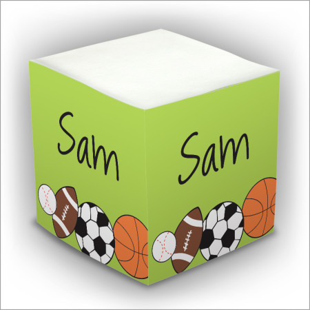 Personalized Self Stick Memo Cubes - Style 23