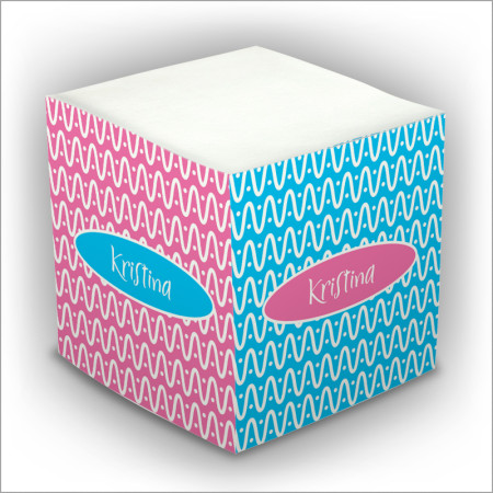 Personalized Self Stick Memo Cubes - Style 8
