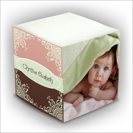 Photo Self Stick Memo Cube - One Photo
