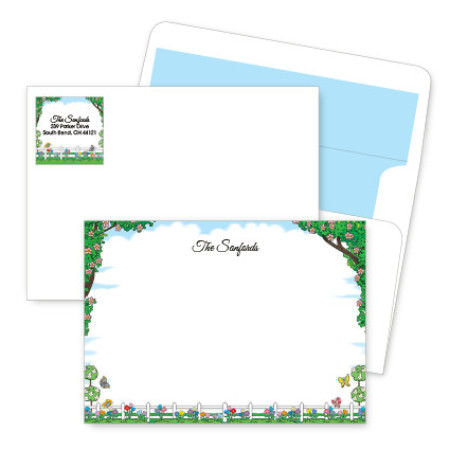 Picket Fence Artistic Correspondence Card Ensembles