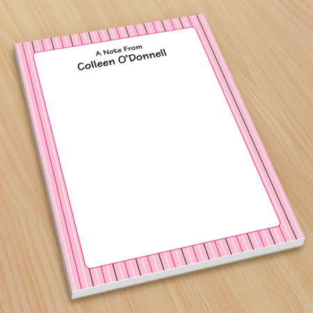 Pink Stripes Small Note Pads