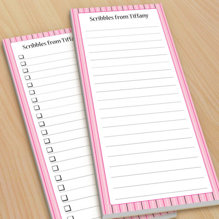 Pink Stripes To-Do Pads