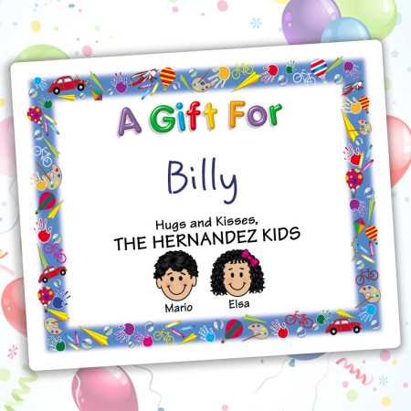 Playtime Family Gift Labels
