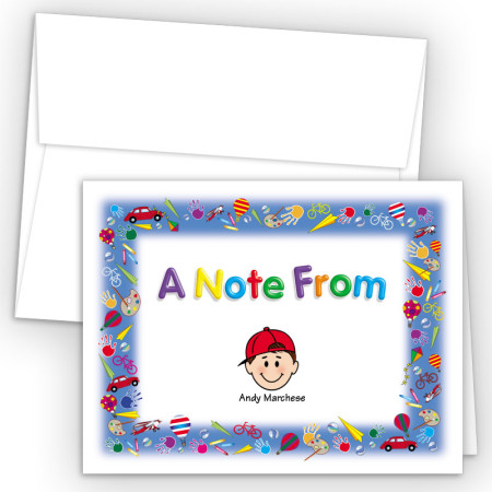 Playtime Foldover Family Note Card