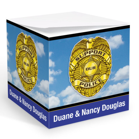 Police Badge Memo Cube