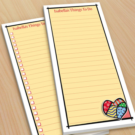 Pop Art Heart To-Do Pads