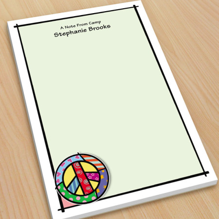 Pop Art Peace Large Note Pads