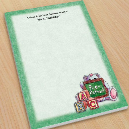 Preschool Teacher Large Note Pads