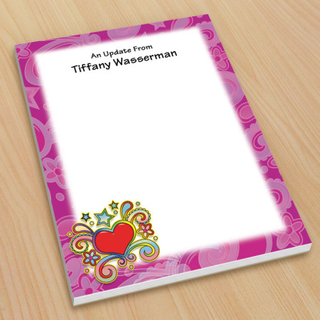 Psychedelic Heart Small Note Pads