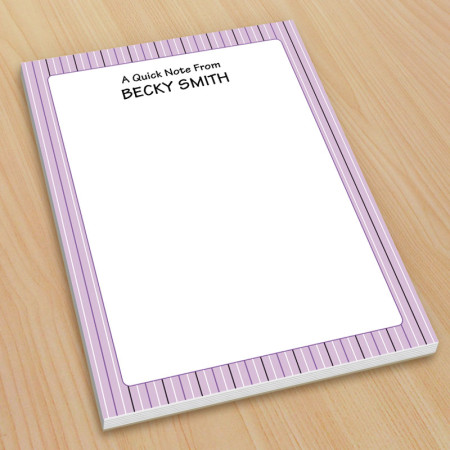 Purple Stripes Small Note Pads