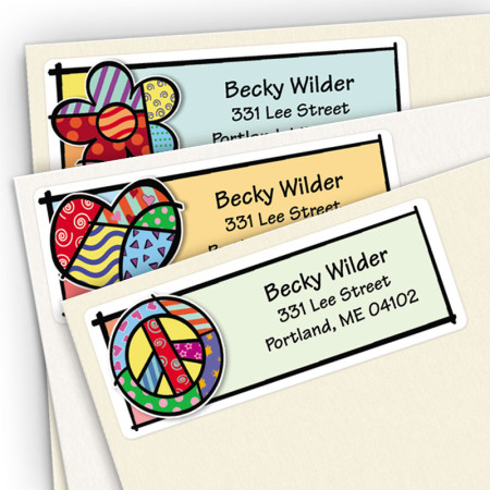 Pop Art Address Label Assortment Pack
