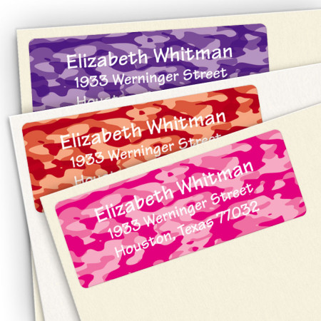Girl Camo Address Label Assortment Pack
