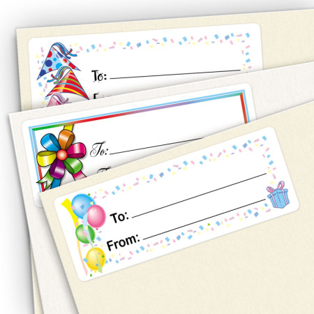 Small Birthday Gift Labels