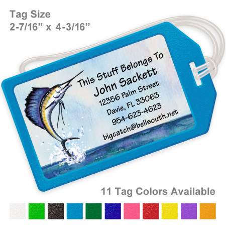 Sailfish Luggage Tag