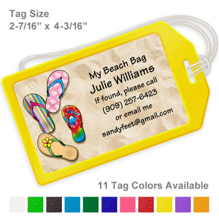 Sandals-Flip Flops Luggage Tag