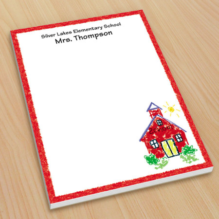 Schoolhouse Teacher Small Note Pads