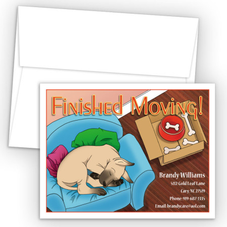 Sleeping Doggy Moving Card