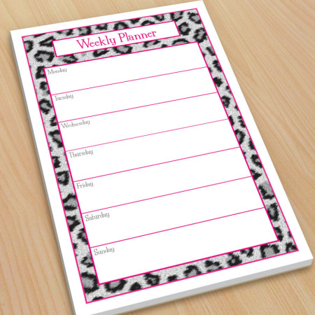 Snow Leopard Organizer Pad
