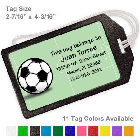 Soccer Bag Tag