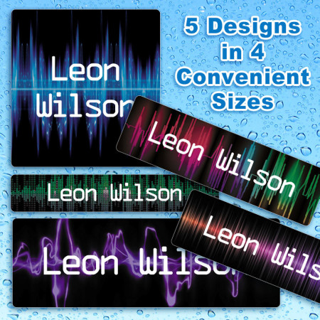 Sound Waterproof Name Labels For Kids