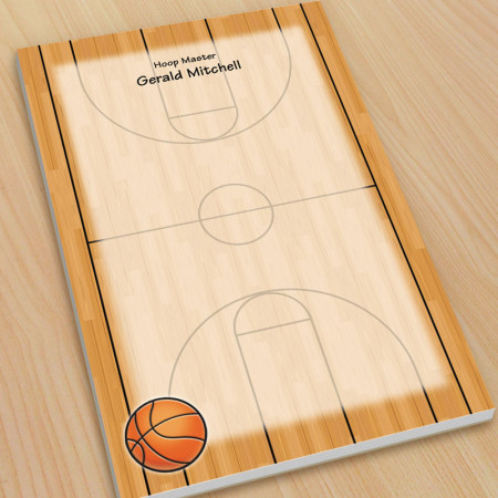 Sports Basketball Large Note Pads