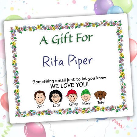 Springtime Family Gift Labels