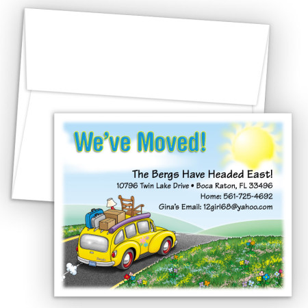Station Wagon Moving Card