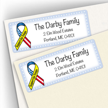 Support Our Troops Address Labels