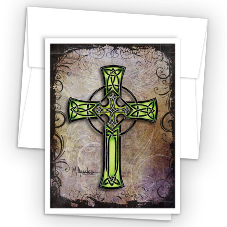 Tattoo Celtic Cross Note Card