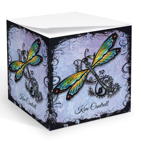 Tattoo Dragonfly Memo Cube