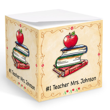 Teacher Books Memo Cube