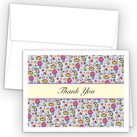 Vintage Tapestry Thank You Cards