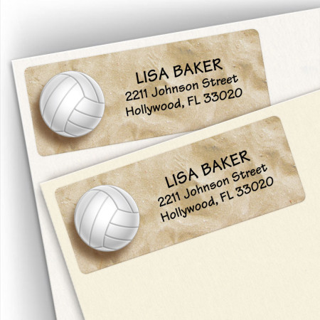 Volleyball Address Labels