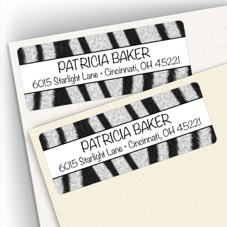 Zebra Pattern Address Labels