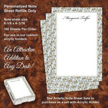 Floral 3 Note Sheet Refill