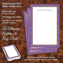 Color Flowers Note Sheet Refill