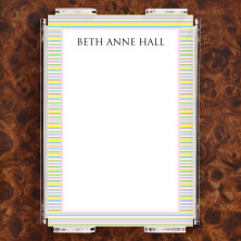 Pastel Stripes Note Sheet Set