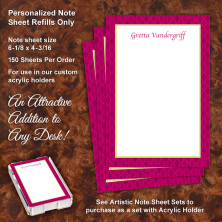 Moroccan 3 Note Sheet Refill