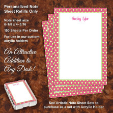Retro Stars Note Sheet Refill