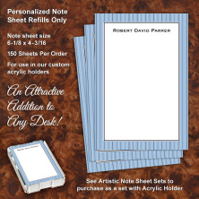 Stripes Blue Note Sheet Refill
