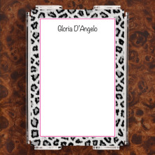 Snow Leopard Note Sheet Set