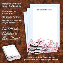 Cherry Blossom Note Sheet Refill