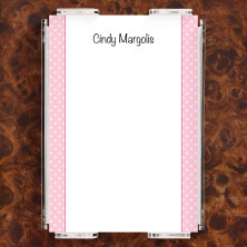 Pink Polka Dots Note Sheet Set