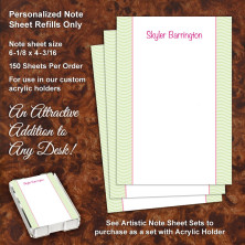 Wavey Green Note Sheet Refill